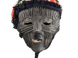 an image of a mask with a hat on it