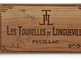 a close up of a wooden box with a label on it