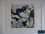 an image of a painting of a woman smoking a cigarette