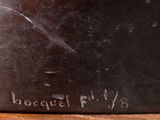 an image of a close up of a metal object on a table