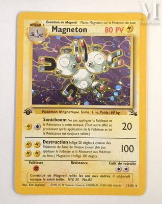 a picture of a pokemon card with a picture of a robot on it