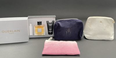 four different items in a white box on a table