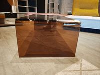 Table basse en verre fumé, 120 x 60 x 40 cm (photo 2)