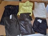 a box full of clothing that is sitting on a table