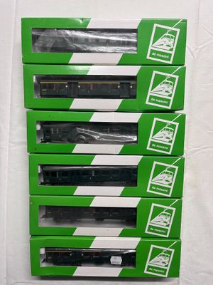 HO – De MASSINI – Lot de 6 voitures voyageurs mixtes (1/2ème classe, 2 - Photo 1