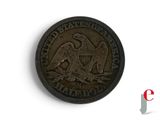 an image of a coin with a eagle on it on a white surface