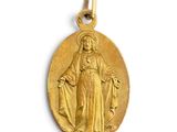 une image représentant une médaille d'or sur laquelle figure une effigie de Jésus