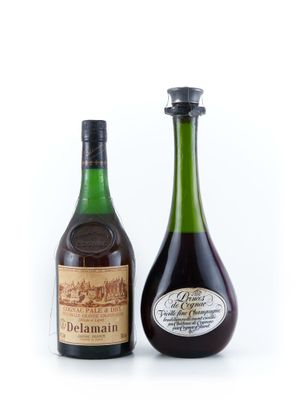 deux bouteilles de vin posées l'une à côté de l'autre sur une surface blanche