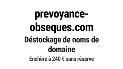 Nom de domaine prevoyance-obseques.
