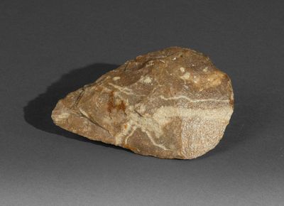 a rock that is sitting on a table