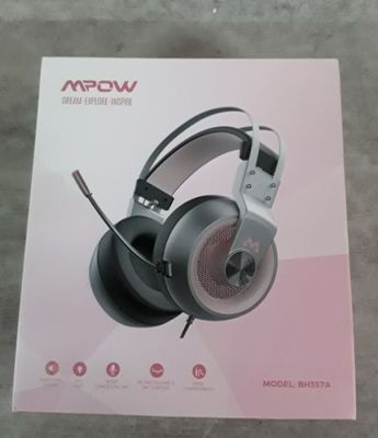 Casque gaming filaire MPOW BH357A, avec lumière LED , couleu…