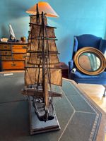 Maquette de voilier trois mats en bois, fer, cordages et tis… (photo 3)