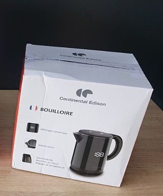 Bouilloire digitale CONTINENTAL EDISON BL15LB - Noir - 1,5 L…