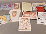 de nombreux types de cartes postales sur la table