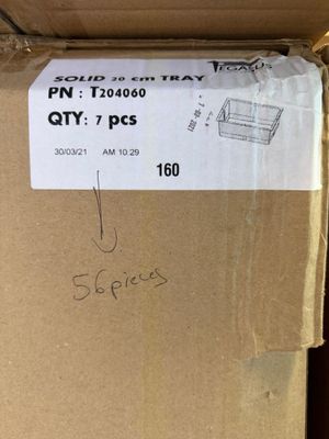 an image of a cardboard box with a sticker on it