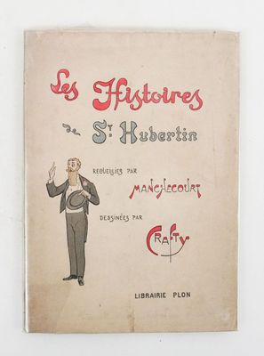 un vieux livre sur lequel figure le dessin d'un homme en smoking