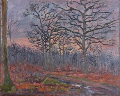 Lucien GARY (1906-1989). Forêt en Hiver.