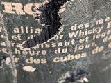 a close up of a bottle of whiskey with a label on it