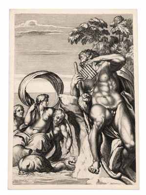 un dessin en noir et blanc représentant un homme tenant un drapeau aux côtés d'autres hommes