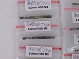 six different sizes of sewing needles in the package