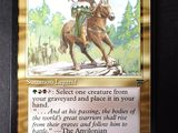 a picture of a card with a picture of a knight on a horse