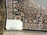 a close up of a rug with a price tag on it