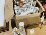 a box full of electrical equipment on a table