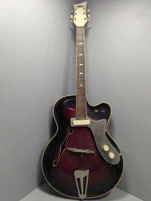 Guitare électroacoustique Archtop de fabrication allemande, … - Photo 1