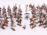 a lot of figurines that are on display together