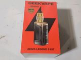 an image of a box of geek vape aegis legend 5 kit sitting on a table