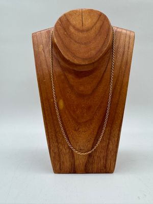 Chaine en or 18 carats 750 mil. maillons cheval. - Photo 1