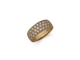 an 18k gold and diamond band ring