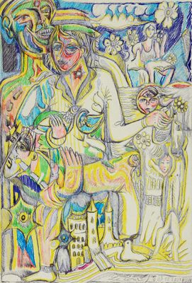 LE COUR Patrick - Charmeur d'oiseaux (2021) - Technique mixt…