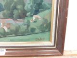 a picture of a painting on the wall of a house