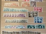 many different types of stamps on a piece of paper