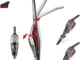 un gros plan d'un aspirateur équipé de plusieurs types d'accessoires différents