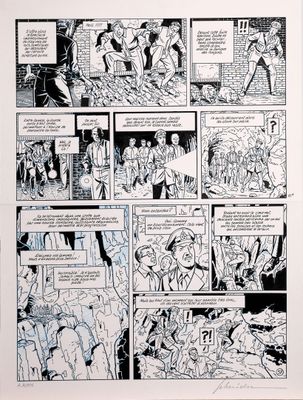 une image en noir et blanc représentant une bande dessinée avec plusieurs bandes dessinées