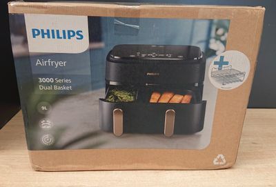 Friteuse à air chaud Philips série 300 à double panier