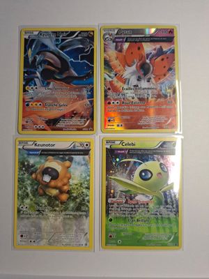 "Collection-PokÉMon-Cartes : Lot 4 Cartes Holo Anciennes