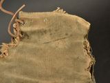 a close up of a piece of cloth on a table