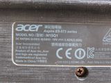 a close up of a label on the back of a car