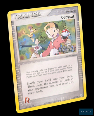 une image représentant une carte Pokémon sur laquelle figure un homme tenant une batte de baseball