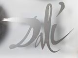 a glass sign that says dale on the side of a building