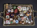 a tray that has a lot of different items on it