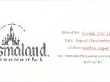 the disneyland logo is shown on the front of a business card