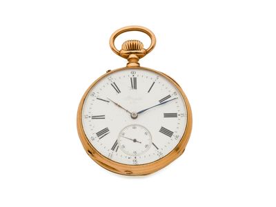 Montre de poche avec chiffres romains et chiffres romains sur le cadran