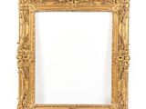 a gold frame with a white background and a white background