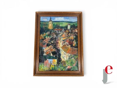 une photo d'un tableau accroché au mur