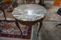 belle table ronde ancienne de style Louis XV - avec plateau …