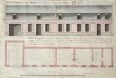 plan d'un bâtiment comportant un deuxième étage et un deuxième étage